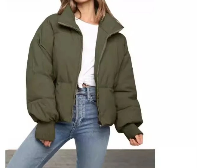 2025 New Style Fashion Petite V-neck Loose Clothing Cotton