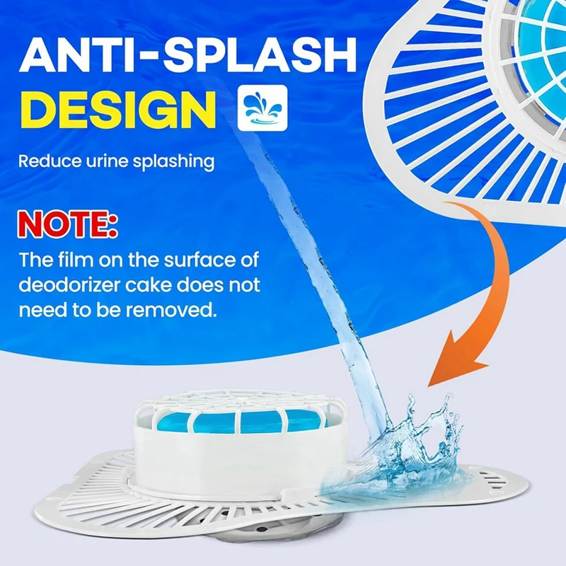 12 Pack Urinal Deodorizer Screen, Urinal Cakes with Anti-Splash Filter Odor Protection, Urinal Deodorizer for Men Retail