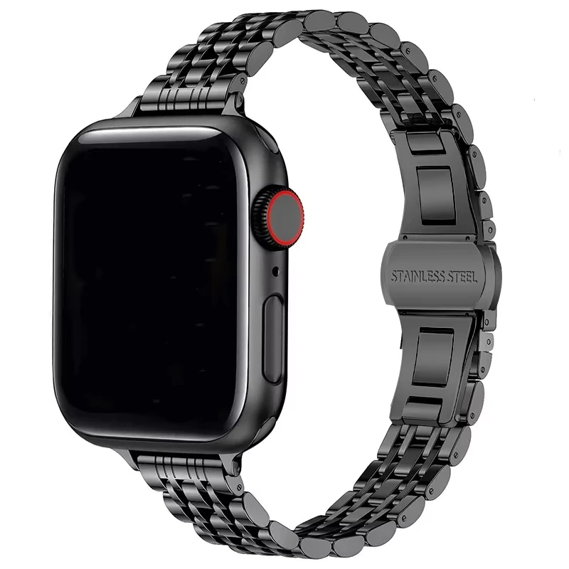 Roestvrij stalen band voor Apple Watch Ultra 2 Band 49 mm 42 mm 46 mm Metalen armband iWatch-serie 10 9 8 7 6 5 4 3 Dames 45 mm 41 mm