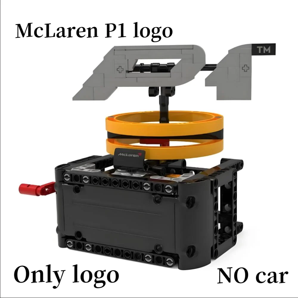 178 قطعة شعار ماكلارين P1 التقني 6535735 6535736 لعبة مكعبات البناء سيارة رياضية للأولاد هدايا عيد الميلاد (الشعار فقط بدون سيارة 42172) #5