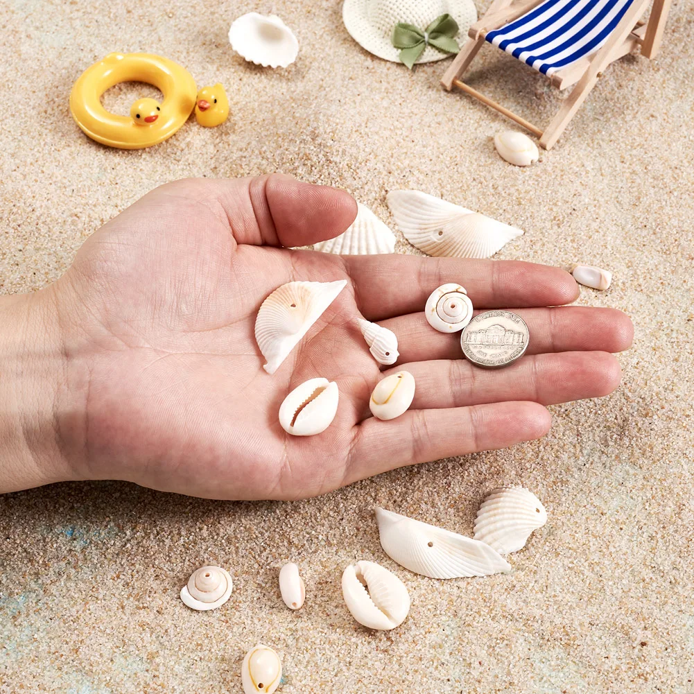 210pcs/box Natural Shell Pendants & Beads Jewelry Making Kit For Women Bohemian Style Necklace Bracelet DIY Earring Accessories