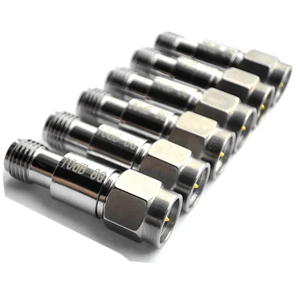 2W SMA Attenuator 6dB 7dD 10dB 15dB 20dB 30dB 40dB 50dB 60dB 1dB 2dB 3dB  5dB DC-8GHz RF Coaxial Fixed Attenuator high Frequency
