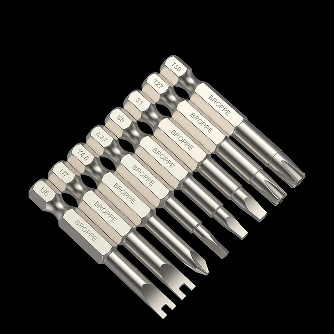 1/2/5pcs Length 50mm U-Shaped Screwdriver Bits 1/4 (6.35mm) Shank Diameter Wrench Magnetic S2 Steel Tool Part