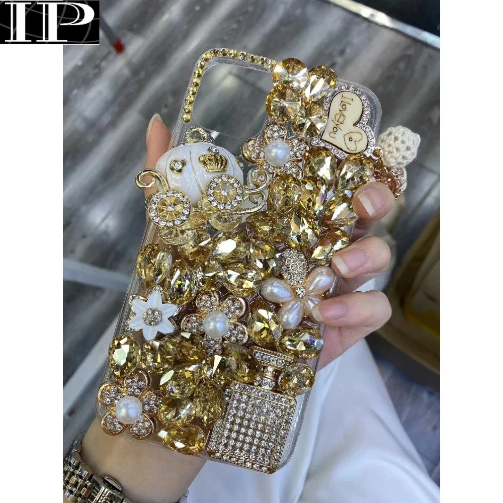 

Rhinestone Phone Case for Samsung Galaxy A30 A50 A70S A22 A32 5G A52 A71 4G A51 A72 A73 A53 A33 Handmade Unique Protective Cover