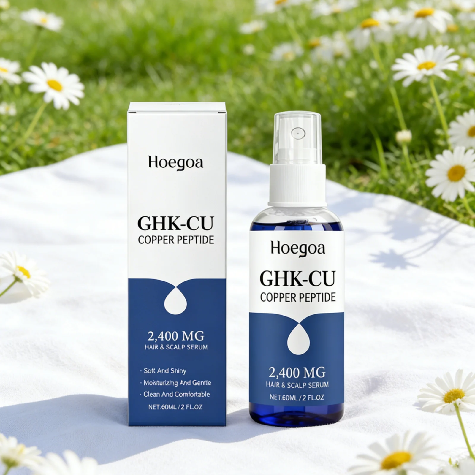 Hoegoa Ghk-Cu Copper Peptide Hair Serum Deep Nourishment Gloss Repair Strengthens Roots Conditions Scalp Lightweight Scalp Serum