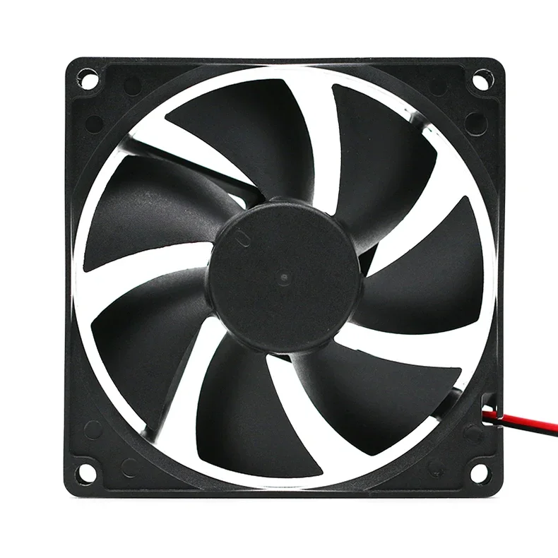 تيار مستمر 24 فولت كرة مزدوجة 92 × 92 × 25 مم 90 مم مروحة تبريد الخادم