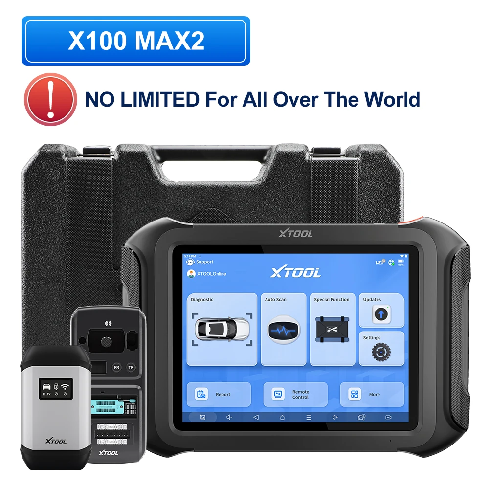 XTOOL X100MAX2 Key Programming Tool With KC501 J2534 ECU Programming IMMO Programmer Keys for All key Lost Read Pin Code Add Key