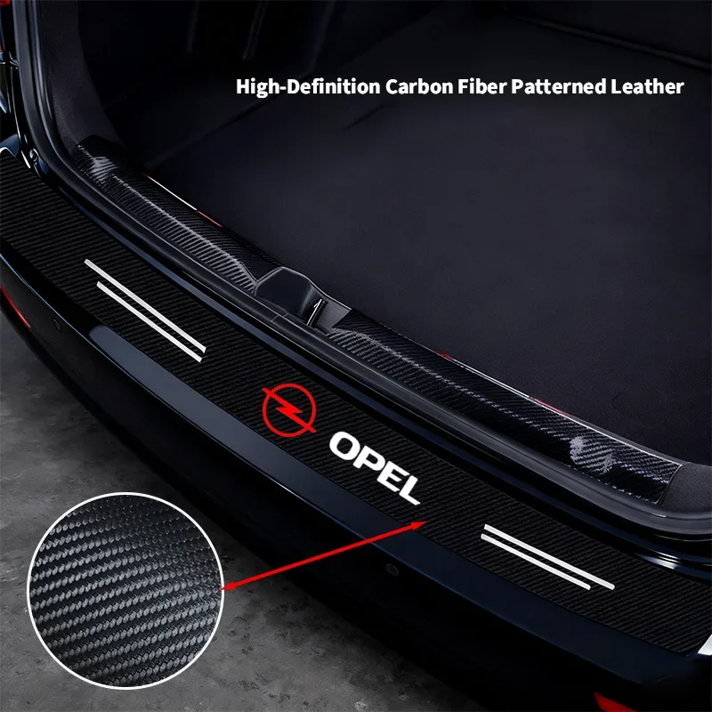 Autocollants de protection anti-rayures pour les bords des coffre de voiture, pour Opel Astra j g Insignia Corsa d Vectra c Zafira a Auto Gadgets