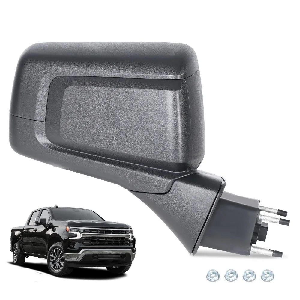 For 2019-2024 Chevy Silverado 1500 WT Right Side Mirror W/O Turn Signal 2 Pins