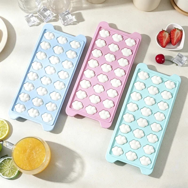 Lidded Cat Paw Ice Cube Tray Food Grade Mini Ice Maker Mold DIY Chocolate Baby Food Freezing Tray Household Ice Box