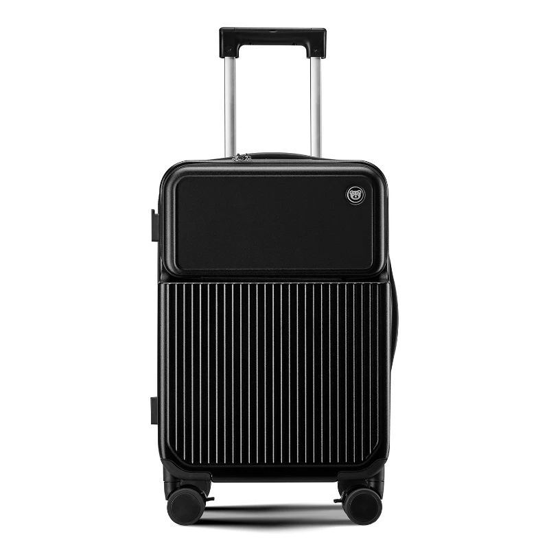 Candy Front Open Rolling Luggage Travel Suitcase Fashion Large Capacity Case Unisex Password Lock Box Silent Universal Wheel