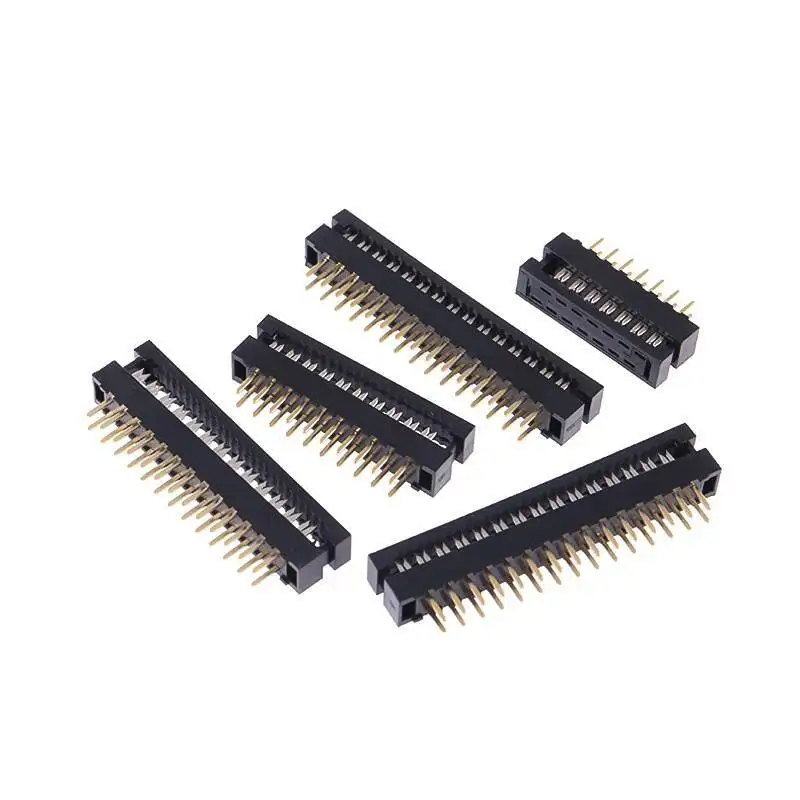 5 Stück FD Crimpkopf Lötplatten-Typ 2,0 mm Rastermaß Grauer Flachbandkabel-Stecker 10 14 20 26 30 34 40P – Detail 5