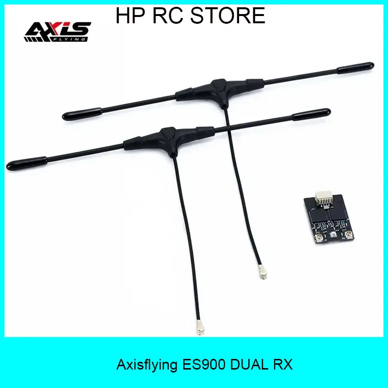 

Приемник Axisflying ES900 DUAL RX ELRS, 915 МГц/868 МГц, встроенный TCXO для радиоуправляемого самолета, FPV, дрона дальнего действия