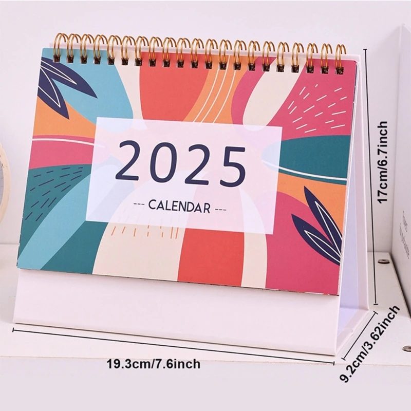 2024-2025 Desk Monthly Calendar Planner 18 Month Referances from 07/2024 to 12/2025 Office Desk Calendar Writing Pad K1KF