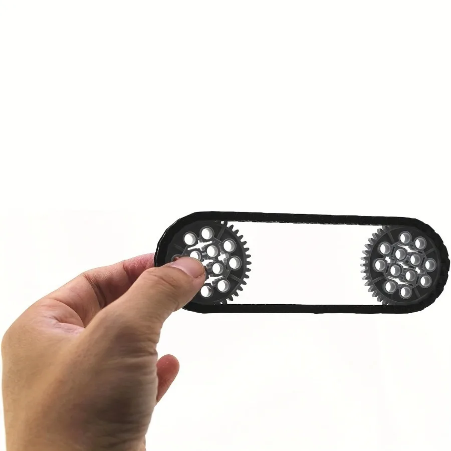 200 stks Technische Link Chain Bouwstenen Truck Caterpillar Armband 3711 MOC Tank Onderdelen Baksteen Bouw Speelgoed in Blokken