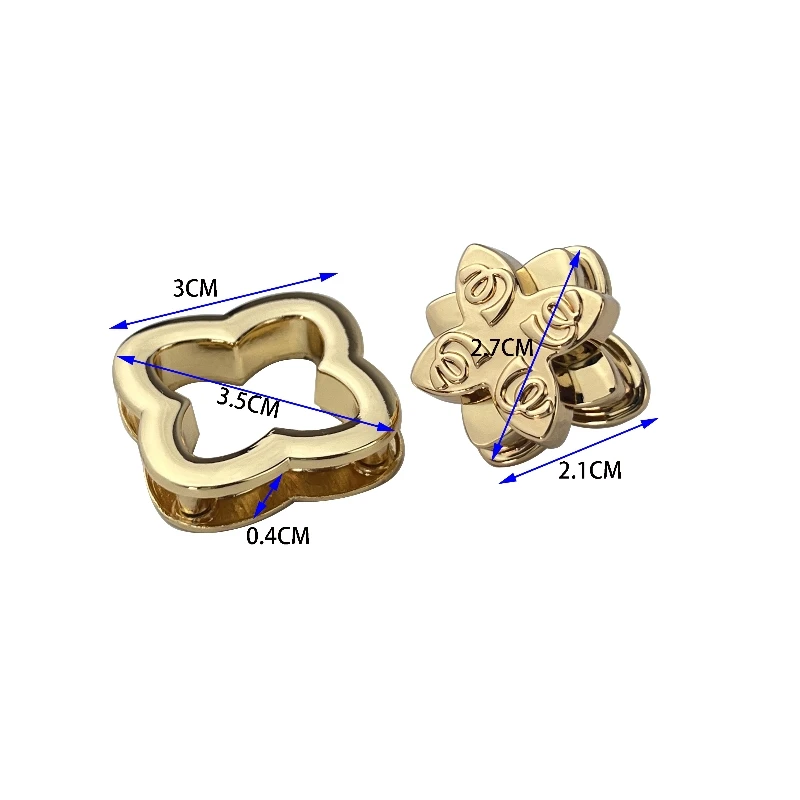 Поворотные замки в форме цветка для женщин, модные сумочки, детали для сумок своими руками, металлические фурнитура, аксессуары, поворотные замки, цинковый сплав