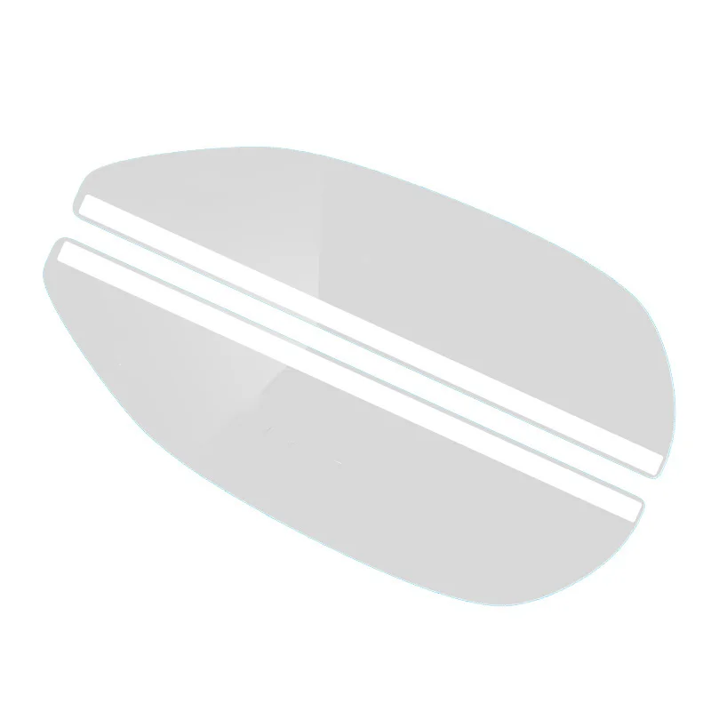 Diagonal Yellow-Orange-Red Car Rearview Mirror Rain Shield, Rain and Fog Protection, Anti-Glare, Transparent Rainproof Reflective Mirror Waterproof Panel