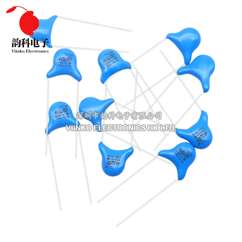 100ชิ้น = 10ชิ้น * 10ชิ้นชุดตัวเก็บประจุเพื่อความปลอดภัย Y 400VAC 471 102 222เมตร472เมตร103เมตรต่อชุดละ10ชิ้น DIY