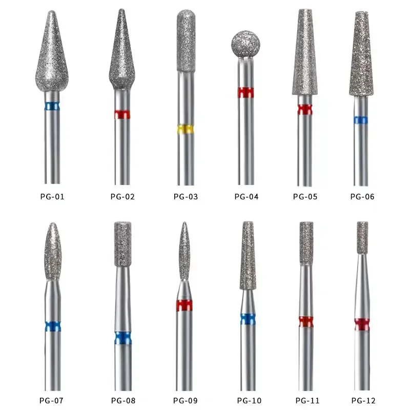 

Diamond Carbide Nail Drill Bit for Manicure Pedicure Cuticle Clean Rotating Burr Milling Cutter for Electric Drill Machine