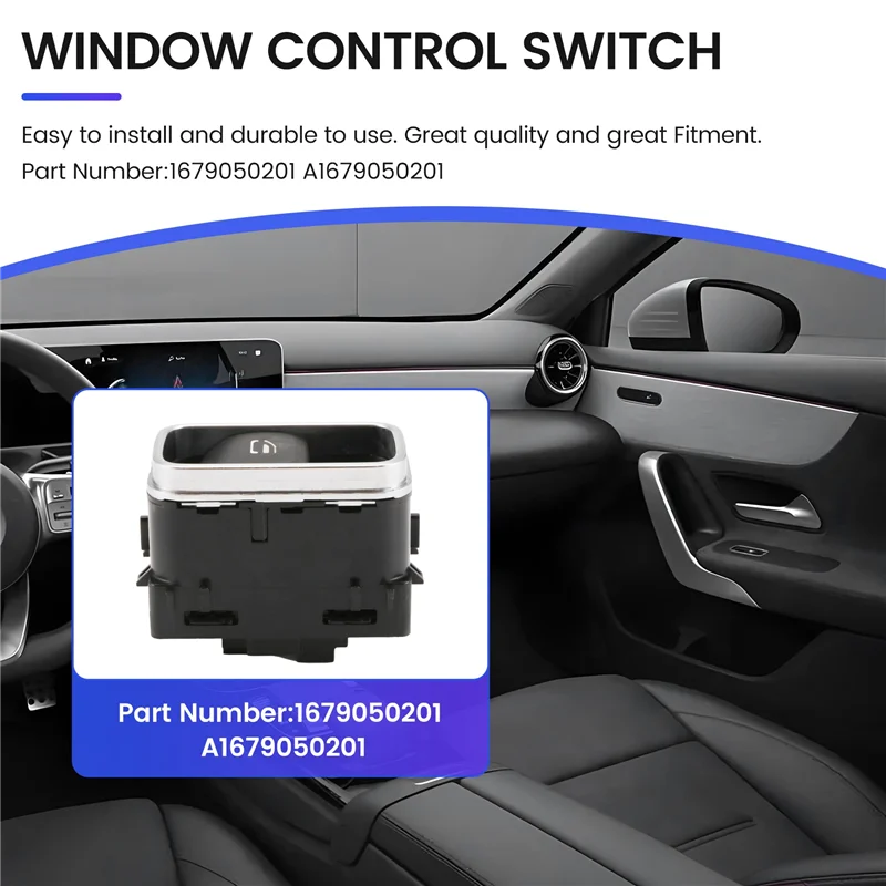 

【Price Drop !!】 1679050201 Window Control Switch Button Car A1679050201 1679054601 For A Class