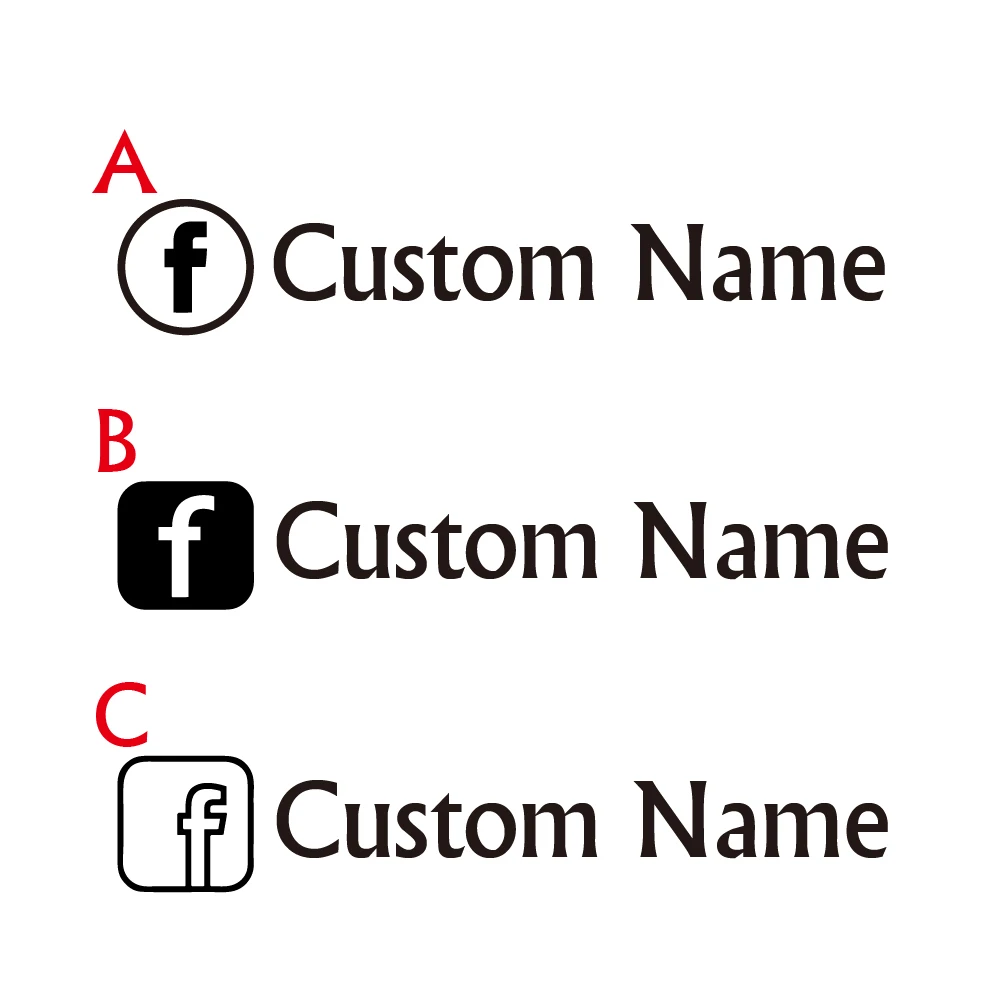 1pc New Social media Design Customized Text Stickers For Cars For Door Handle Customizable Text Fashion Vinyl Car Decorative