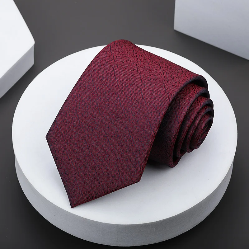 عالية الجودة نقطة صغيرة نمط 100% الحرير الرجال ربطة العنق الأعمال مأدبة قميص ملحق 8 سنتيمتر واسعة اليدوية معقود رابطة عنق حريرية #5