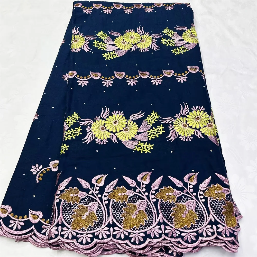 

Swiss Voile Lace In Switzerland With Stones High Quality Skin Soft Layfaya Cotton Nigerian Holes Dry Lace Fabrics CT1556