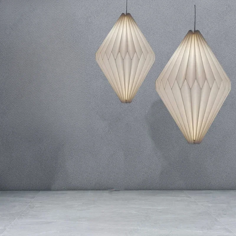 

Minimalist and Creative LED Folding Paper Lantern E27 Pendant Lamp Living Room Dining Room Bar Decoration Atmosphere Lighting