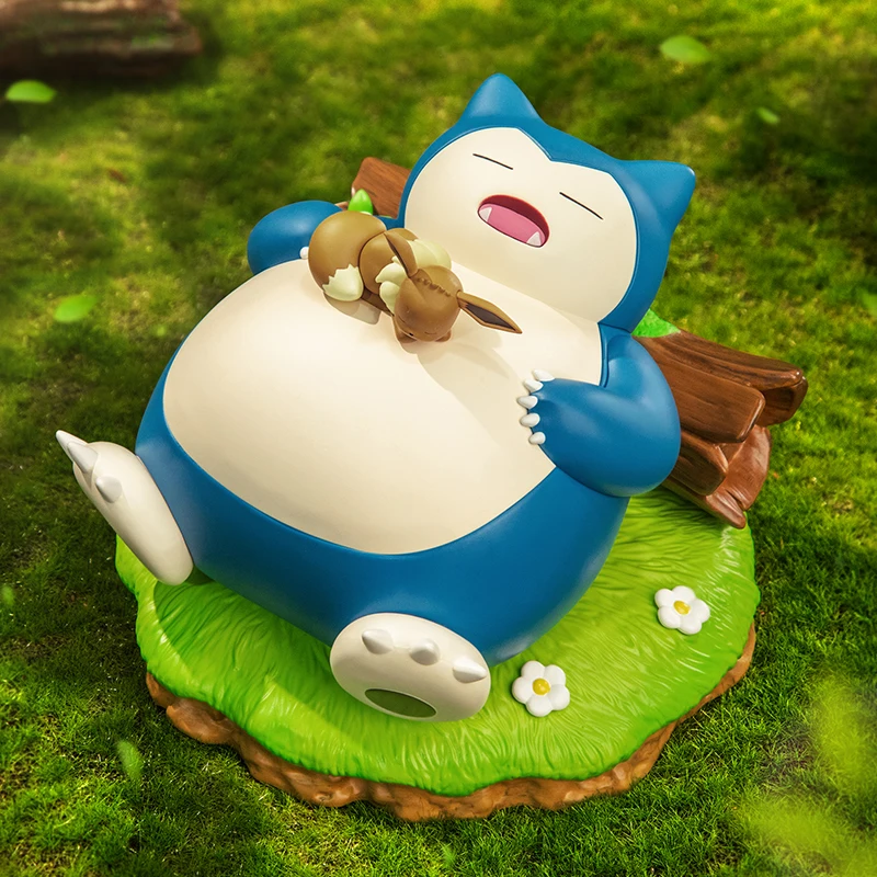 figurines-d'action-pokemon-ronflex-avec-poupees-eevee-fonisme-ornements-de-bureau-originaux-et-authentiques-collection-de-modeles-jouets-pour-enfants-cadeau