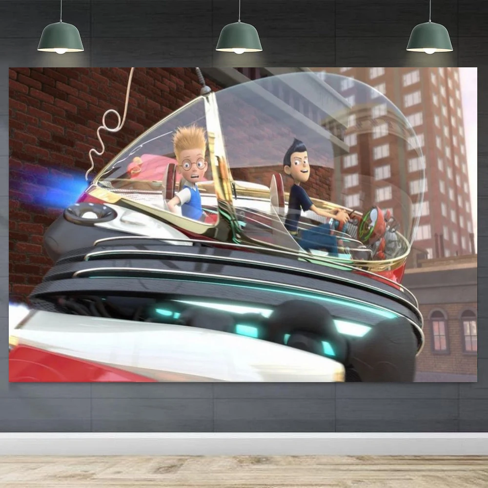 

Фон для фотосъемки Meet The Robinsons, постер для детского душа, детский фон для дня рождения, декор для спальни, можно настроить