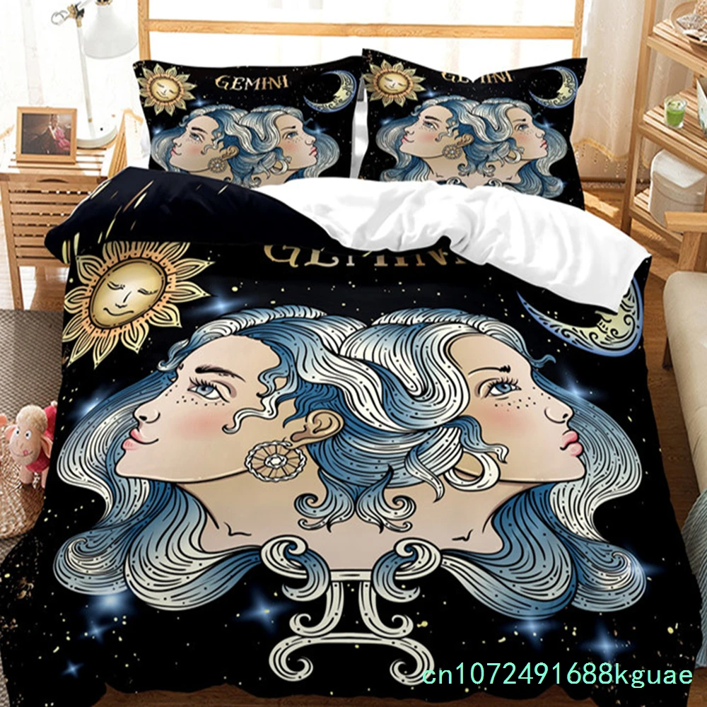 Mystery Constellations Duvet Cover Exotic Abstract Art Bedding Set Microfiber Comforter Cover King Queen For Adults Kids Bedroom