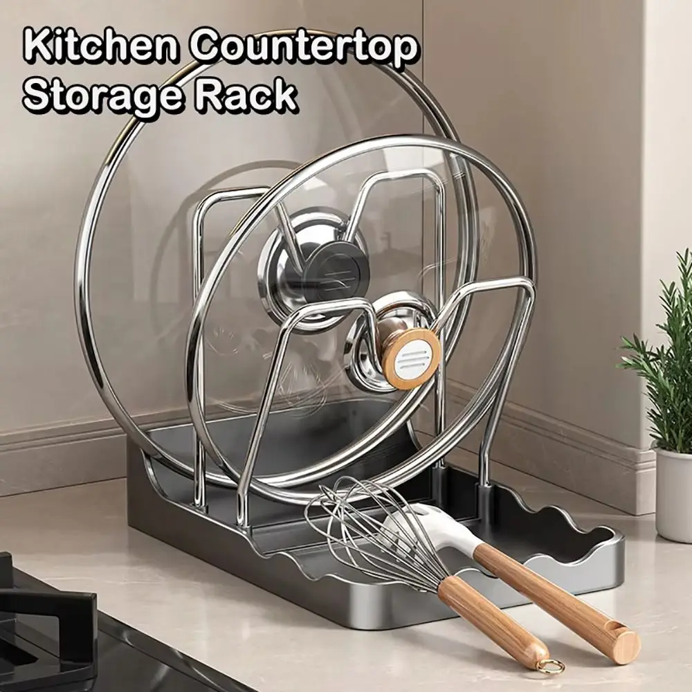 

1Pcs Plastic Pot Lid Rack Spoon Rest Utensil Shovel Kitchen Spatula Holder Placement Cutting Board Storage Rack