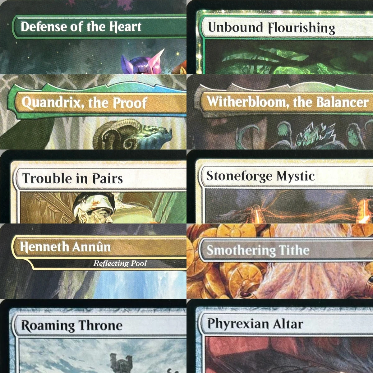 Высококачественные TCG-прокси-карты LK37 Faerie Mastermind Miirym, Sentinel Wyrm Trouble in Pairs Windfall (Black-Core)