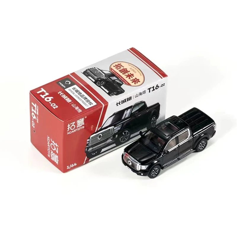 Grande Muralha Motor POER Pickup Liga Modelo de Carro, Simulação Diecast Metal, Veículos Off-Road, Escala Miniatura, Crianças Presente, 1:64