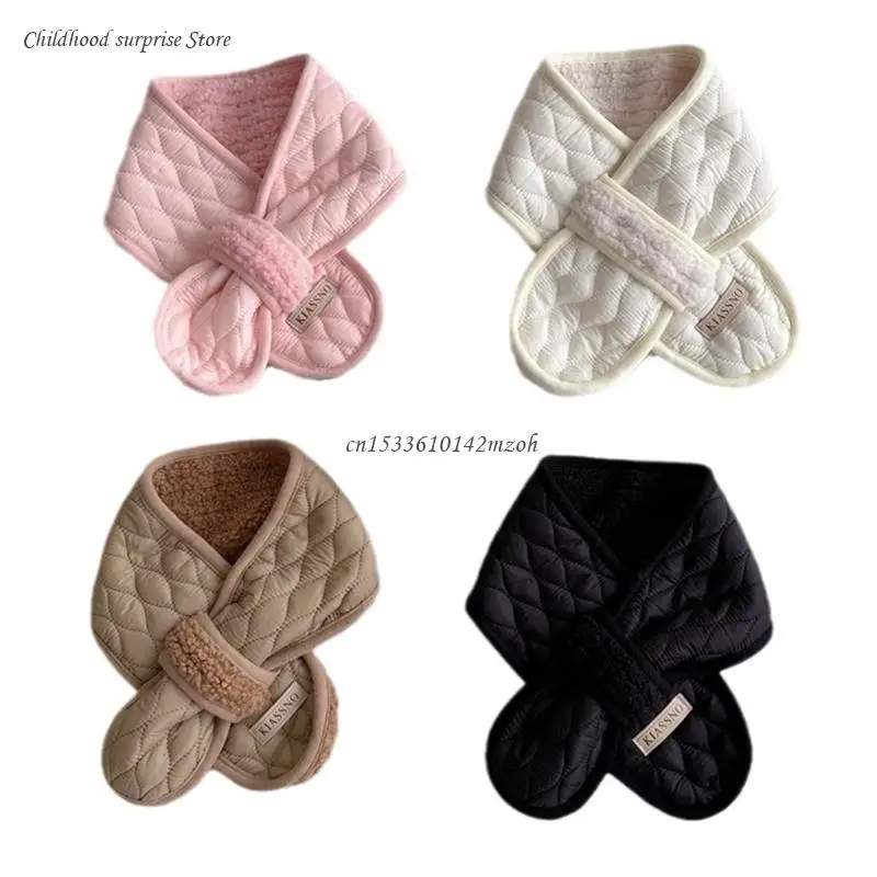 Soft Scarf for Kids Boys Girls Windproof Neckerchief Traveling Scarf Thickened Neck Cover Winter Scarves Warm Scarf Dropship