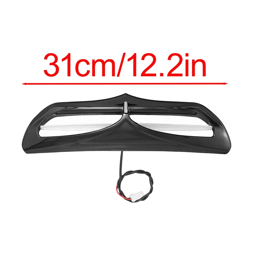 Motorcycle Batwing Fairing Vent Trim with LED Light For 2014-2022 Harley Electra Glide Street Glide Tri Glide