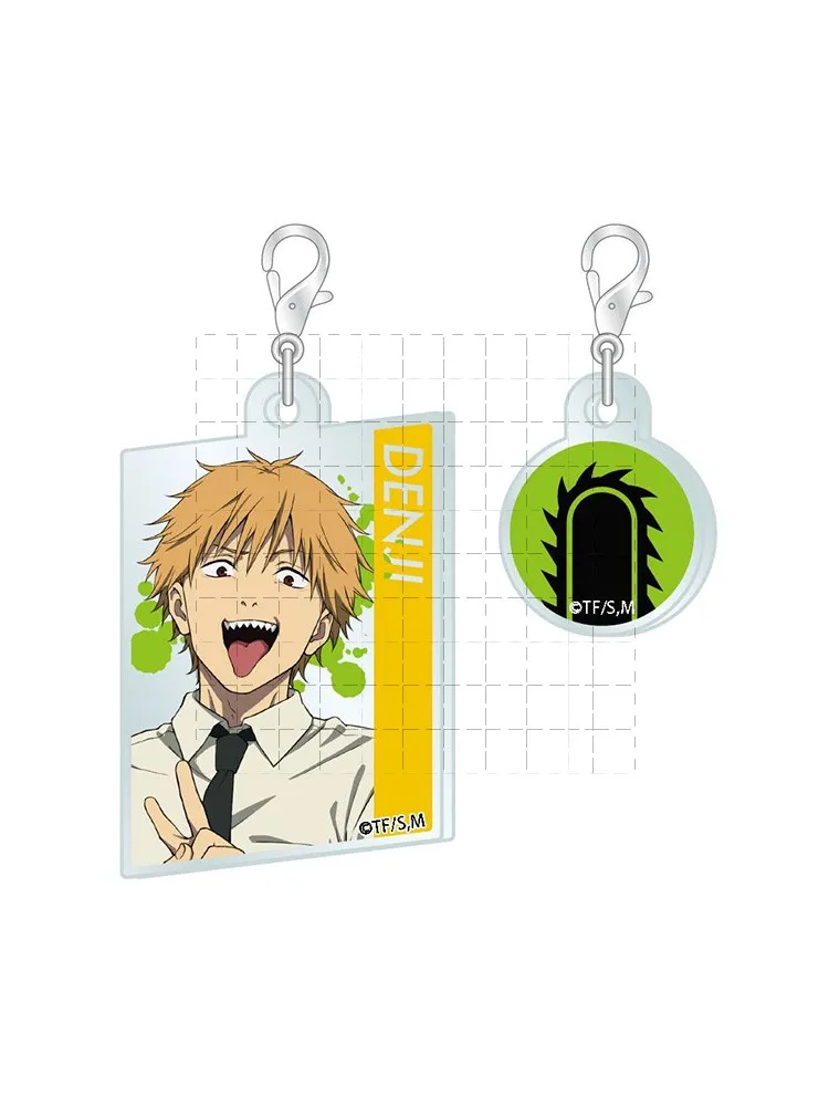 Game Pochita Kishibe Denji Makima Power Hayakawa Aki Higashiyama Kobeni Keychain Doll Anime Acrylic Keyring for Gift