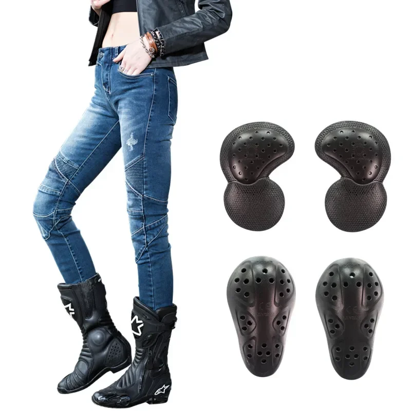 Uglybros Outdoor Riding Motorcycle Jeans  Woman safety Protection Motorbike Trousers Motocross Pants Pantalones Moto 3 color