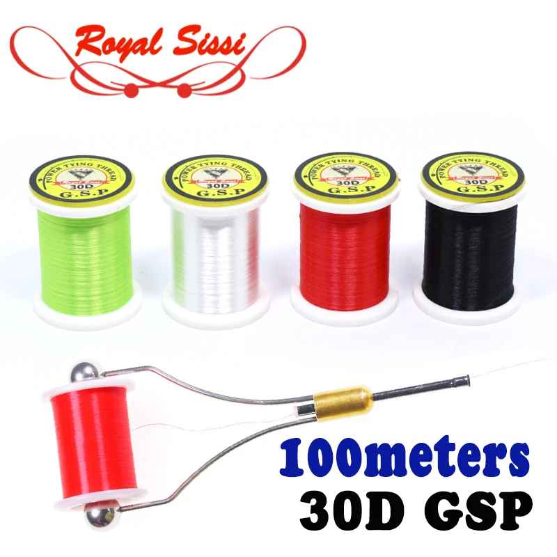 Royal Sissi Superior 30D fly tying GSP thread Gel Spun Polyethylene high tensile fly thread even for 24#26# fly fishing hooks