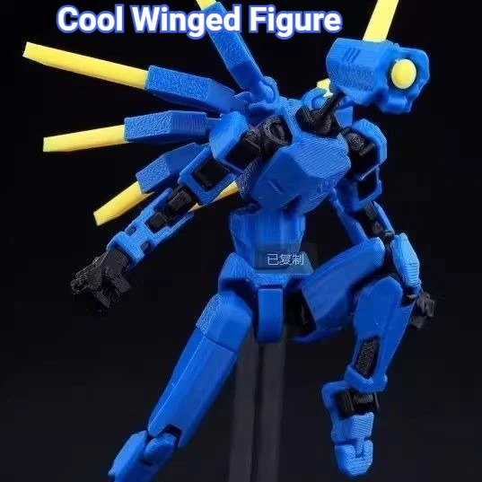 

Крутая фигурка меха с крыльями №13, готовая сборная модель, высокотехнологичная кукла-робот с крыльями