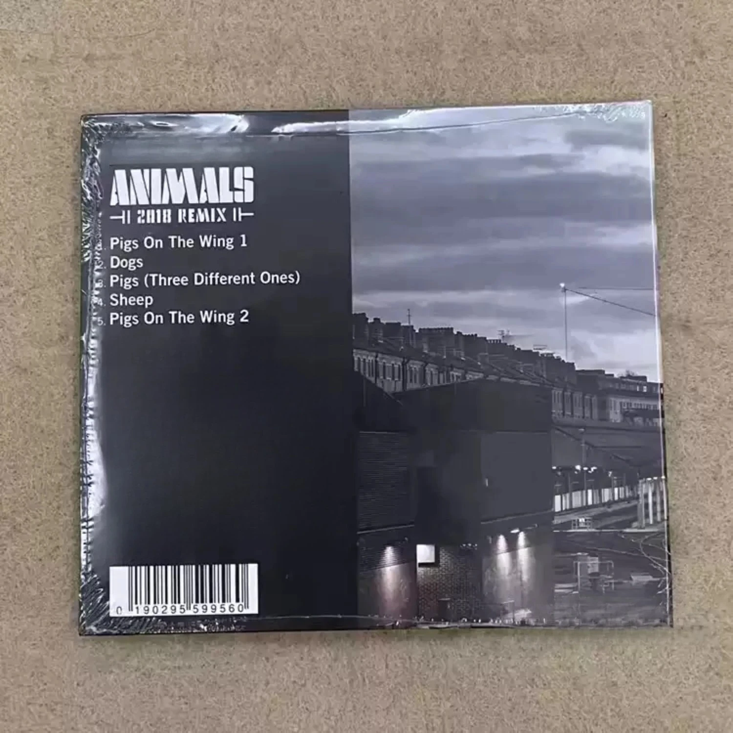CD de Música Rock Psicodélico Retrô Ocidental, Capa de Fotografia de Arquitetura Estilo Industrial em Preto e Branco, Rock Atmosférico