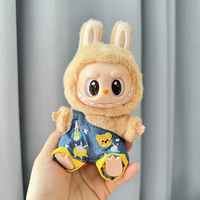 Mini salopette en peluche Kpop Exo Labubu V1 V2, vêtements de courses, accessoires de tenue, cadeau de vêtements, Corée