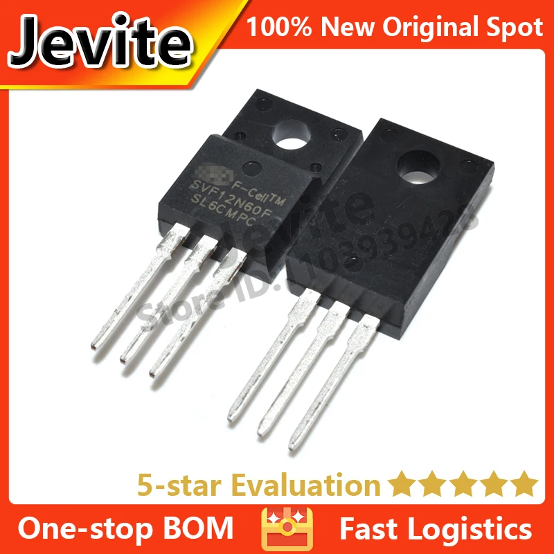 

Jevite 100% New Original electronics Controller 10-50 units/lote SVF12N60F TO-220 600V 12A MOSFET transistor