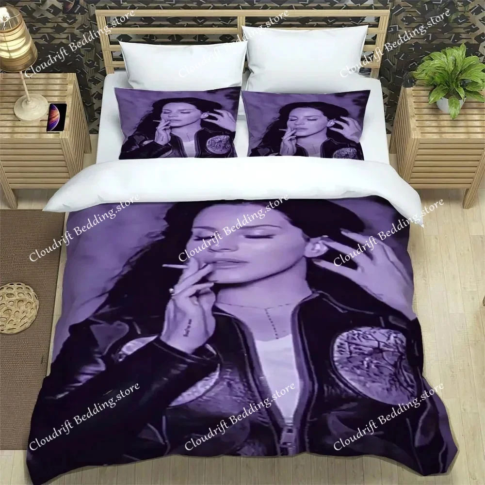 Singer Lana Cover Sets,Anime Cosplay Duvet Bed Linen set,3d Bedding Set, 23 Piece1 Bed Cover,King Size