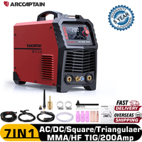 ARCCAPTAIN Tig Welding Machine AC/DC 7 in 1 200A Portable Welding equipment Tig welders Triangulaer MMA Welder For Soldering