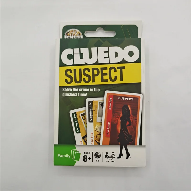 Cluedo Card Game Classic Mystery Game Entertainment Multiplayer Interactieve Kaarten