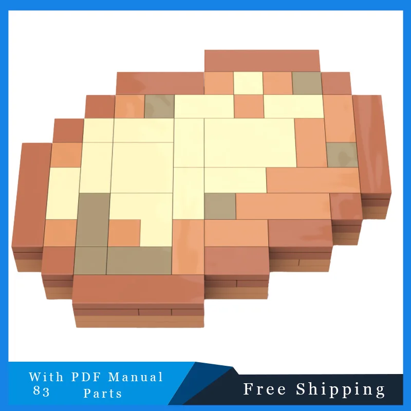 83 Parts Famous Games Props Vegetable Potato MOC Model Building Block Brick DIY Creative Assembly Educational Toy Birthday Gift