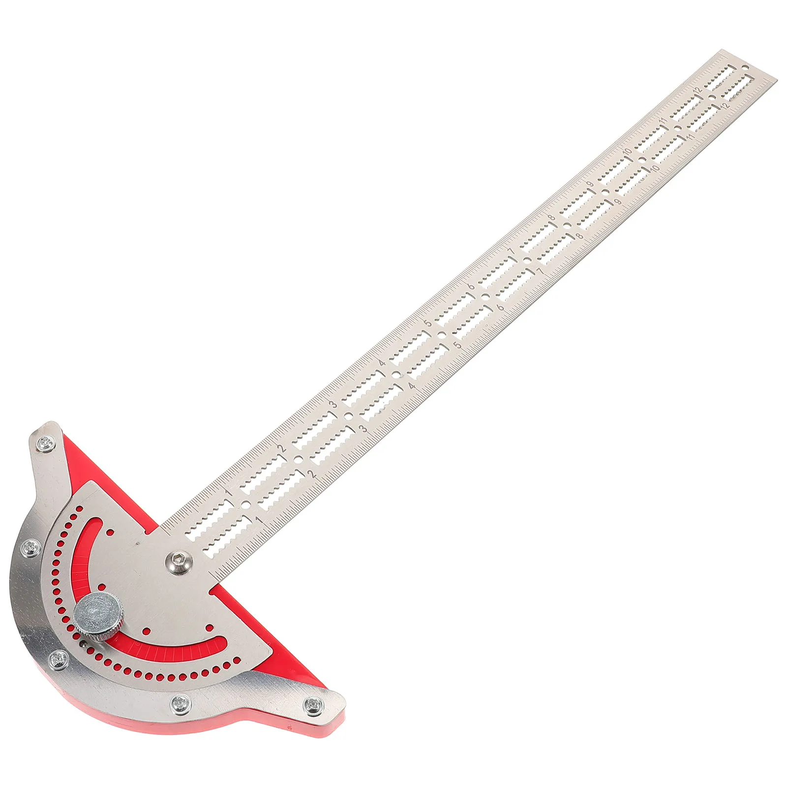 Regla de ángulo de carpintería, herramientas de carpintero, transportador ajustable, dispositivo de medición cuadrado de vigas de aluminio, electrónico