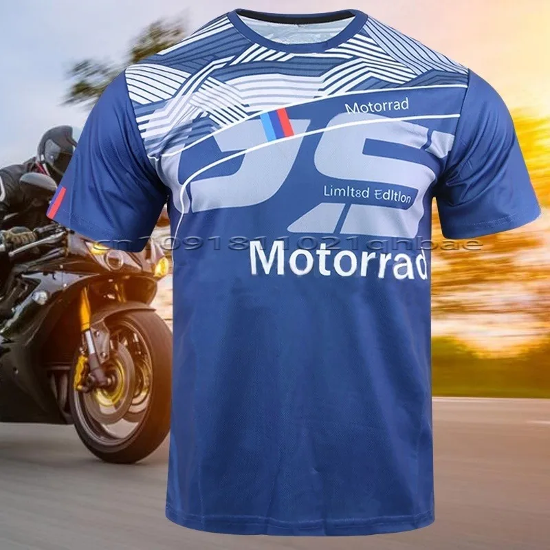 

Summer New 3D Printed Racing Suit Men's and Women's Round Neck Trendy Sports T-shirt Fashionable Omfortable Parent-child Outfit