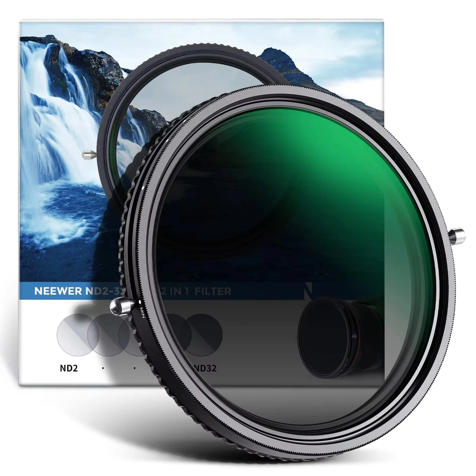 2 in 1 67mm Variable ND Filter ND2-ND32&CPL Filter Camera Filters